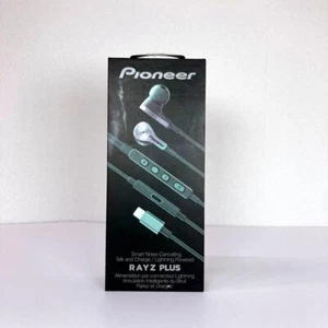 Pioneer RAYZ Plus SE-LTC5R-S Lightning Powered Earphone Noise Canceling - Picture 1 of 9