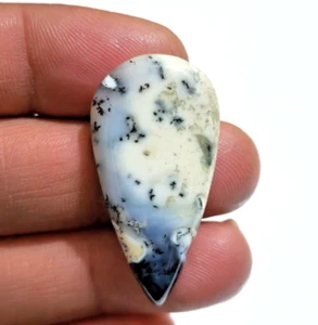 For Jewelry 29.20 Crt Gorgeous Dendrite Opal Cabochon Pear Shape Loose Gemstone - Picture 1 of 5