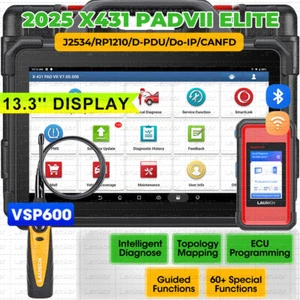 LAUNCH X431 PAD VII PAD 7 Heavy Duty Truck Diagnostic Scanner Key Programming - Picture 1 of 21
