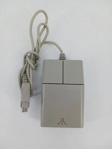 Atari STM1 Rollerball ball Mouse Light Gray Great Condition TESTED WORKS - Afbeelding 1 van 2