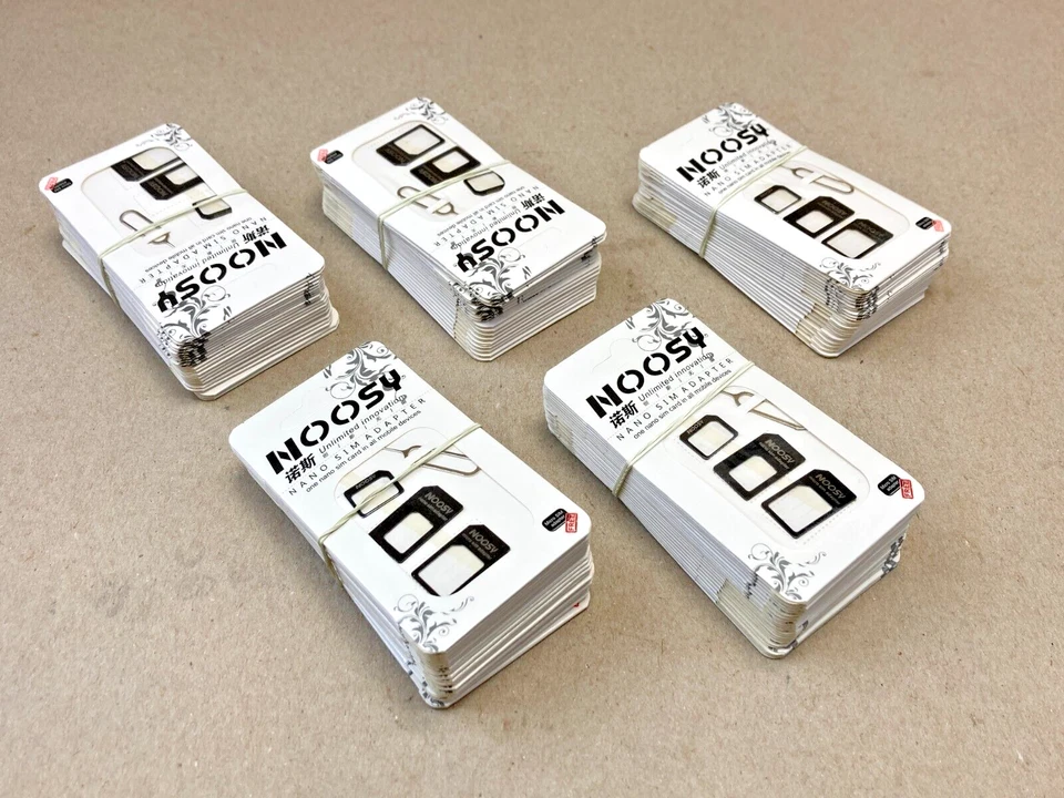 10x Nano SIM Card to Micro Standard Adapter Converter Set for iPhone 6 6s 5 4s 4