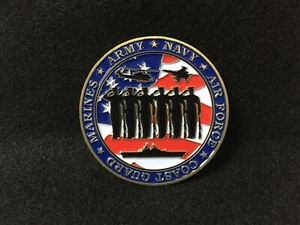 Hyvee US Veterans Thank You for Your Service Challenge Coin Army Navy Marine AF - Bild 1 von 6