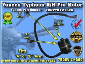 Yuneec Replacement Motor: Typhoon H/H-Pro YUNTYH121SVC - Picture 1 of 1