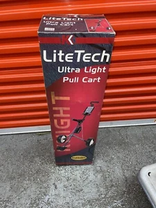 Knight LiteTech Folding 2 Wheel Golf Bag Cart Carrier Push Pull Stroller New - Picture 1 of 11