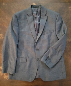 Ralph Lauren Blazer Mens 44R Gray Houndstooth Suit Jacket Coat Business Formal - Picture 1 of 14