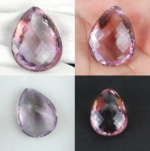 Amétrine de Bolivie, taille poire damier/77 carats (avec certificat) - Imagen 1 de 1