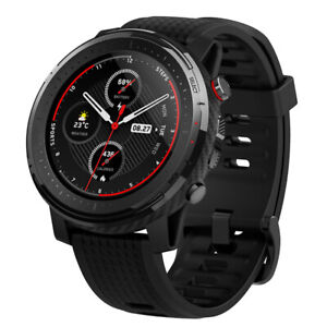 Amazfit Stratos 3 Smart watch W1929TY1N (Biotracker, 80 Sports Modes) - Black