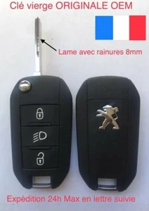 Original Schlüssel Fernbedienung Peugeot 208 308 2008 508 Expert 433MHZ (HITAG2) - Bild 1 von 1