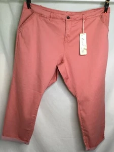 AUTOGRAPH ROSE PINK NAVAJO DREAMS STRETCH CHINO PANTS SIZE 26 NEW - Picture 1 of 11
