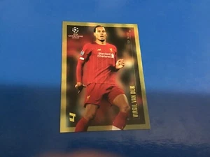 TOPPS CHAMPIONS LEAGUE 2020 DESIGNED BY L.MESSI V.VAN DIJK 🇳🇱 LIVERPOOL 🔴🔴 - Picture 1 of 2