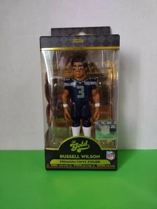 NUEVO FUNKO VINILO DORADO ~ 5" #3 FIGURA RUSSELL WILSON #57281 SEATTLE SEAHAWKS NFL - Imagen 1 de 6