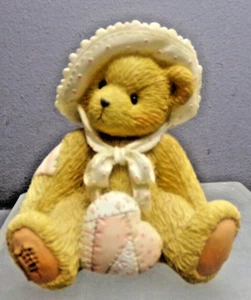 ENESCO CHERISHED TEDDIES RESIN FIGURE PHOEBE "BE MINE" FEBUARY BEAR - Picture 1 of 6