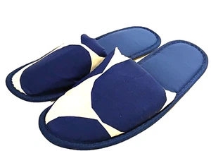 Marimekko for Finnair Blue White Dots Print Cotton House Shoes Slippers New 11 - Picture 1 of 6