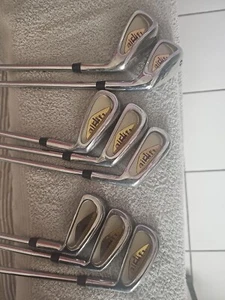 Air Lift Iron Steel Shaft Golf Clubs Complete Set 3-9&P( Missing Grips) - Picture 1 of 8