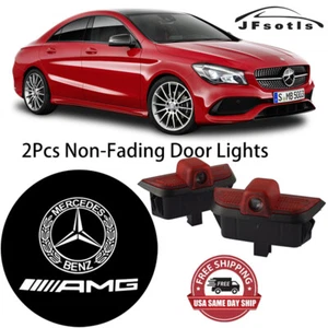 1 pair HD Laser LED AMG Emblem Puddle Lights For MercedesBenz C Class W204 08-14 - Picture 1 of 9