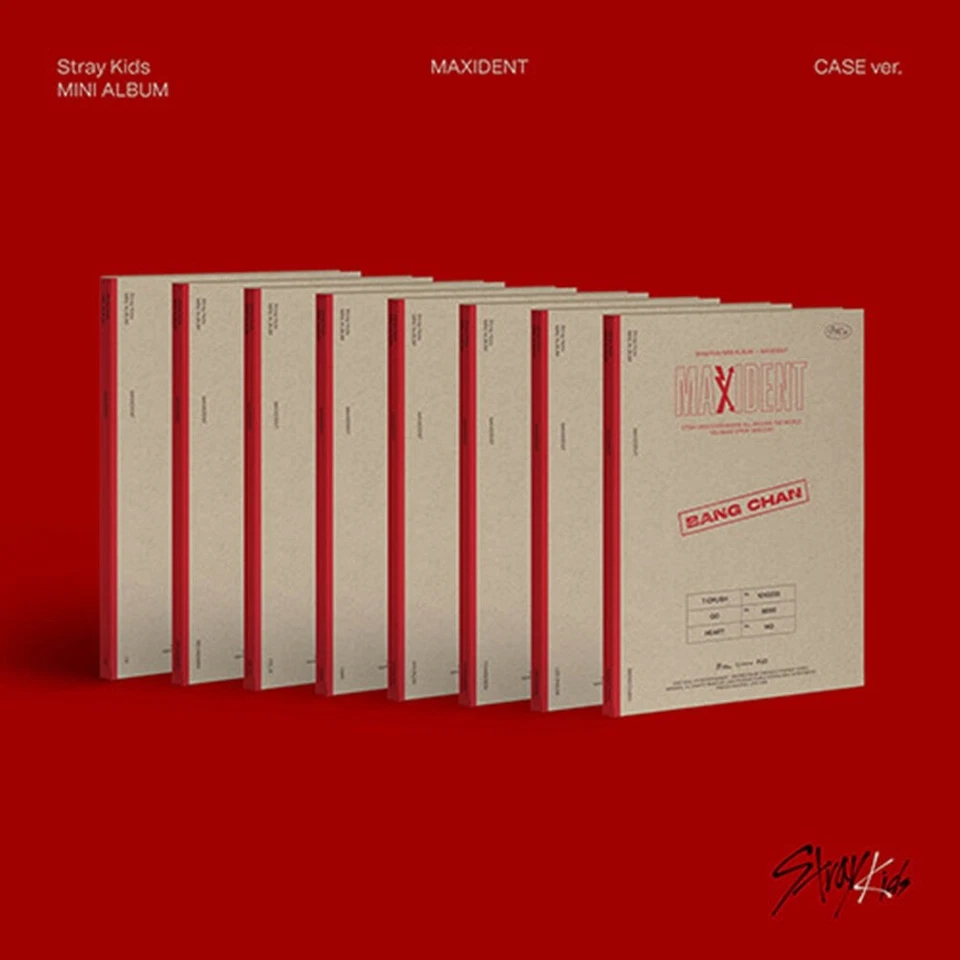 STRAY KIDS Mini Album MAXIDENT CASE Ver CD+P.Book+Photocard+F.Poster+Lyrics+Gift