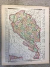 1896 c. West Virginia Rand McNally Original Standard World Atlas Map