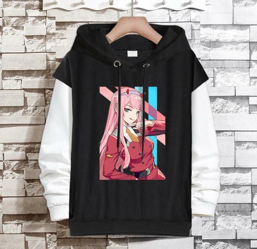 VETEMENTS DARLING in the FRANXX Anime Manga Felpa con Felpa con Felpa con Cappuccio Maglione Cotone