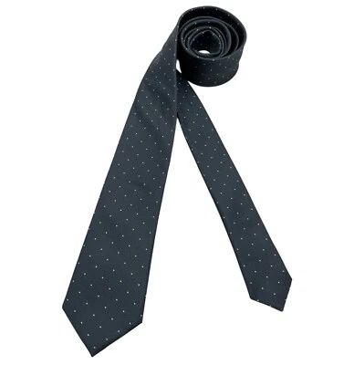 Corbata delgada PAUL SMITH gris lunares seda LUJO ITALIA Foto 1 de 4