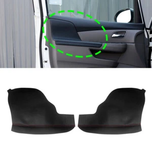 For Honda Odyssey 11-17 2*Front Inner Door Handle Armrest Panel Leather Cover - Foto 1 di 6