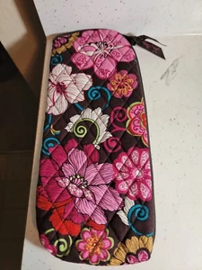 Vera Bradley Travel Bag Mod Floral Pink Pouch Toiletries Slipper Holder Cotton - Picture 1 of 6