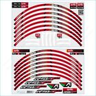 aprilia Factory Racing RSV4 RR Decals Motorcycle Red Laminated Wheel Rim Stripes