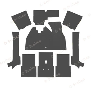 Alfombra interior para VW Escarabajo 1302 descapotable reposapiés de copiloto - Imagen 1 de 19