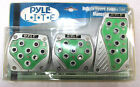 For Pyle Green Indiglo Manual Sport Pedals Non-Slip Gas Brake Pad Cover Antislip