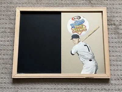 Placa de publicidade rara Mickey Mantle A&W cerveja raiz NY Yankees New York 26" X 20" - Imagem 1 de 4