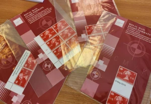 4 Royal Mail Format Packungen Zylinder, Ampeln, Dachrinnenpaar unmontiert postfrisch - Bild 1 von 5