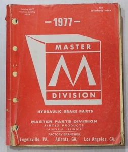 Master Brakes Parts Book ~ 1977 ~ Catalog # HB77 - Picture 1 of 1