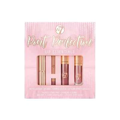W7 Pout Perfection Lip Essentials Set de Regalo - Brillo de Labios Regordete en Color Nude Foto 1 de 2