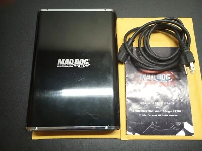 MAD DOG MULTIMEDIA EXTERNAL DVD-RW DRIVE  TESTED WORKING  - Image 1 of 4