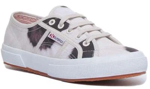 Superga 2750 Fantasy Damen-Schnürschuhe Canvas in beige Größe UK 3 - 8 - Bild 1 von 6