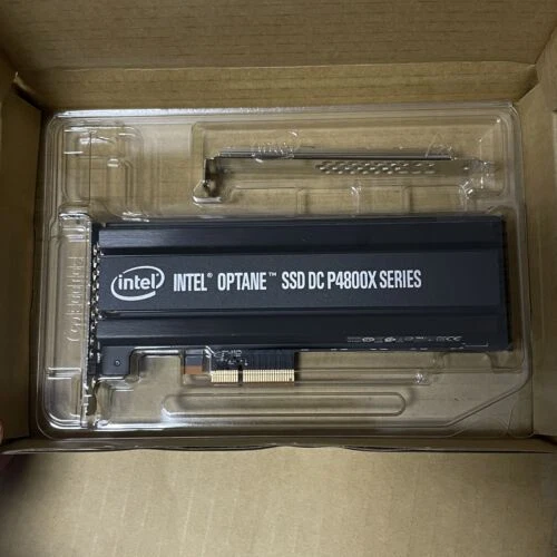 Intel 750GB SSD P4800X Optane DC PBW HHHL PCIe 3.0 x4 NVMe SSDPED1K750GA01 - Image 1 of 3