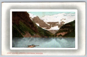 Lake Louise, Laggan, Canadian Rockies Alberta, Antique Valentine & Sons Postcard - Picture 1 of 2