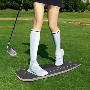 Wood Golf Pressure Plate Weight Shift Balance Board Training Aid-Golf Swing - Foto 1 di 22