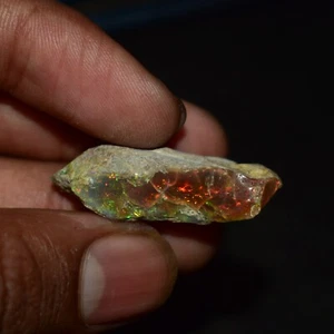 Dry Opal Rough 20.65 Carat Natural Ethiopian Welo Opal Raw Fire Opal Gemstone - Picture 1 of 4