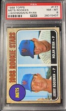1968 TOPPS #177 NOLAN RYAN PSA 8 NM-MT Rookie RC HOF Sharp Card! (JB4557)