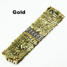 Women's Fashion Elastic Waist Belt Sequins Shiny Ladies Stretch Waistband