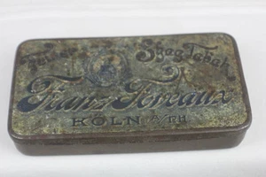 Alte Blechdose Feiner Shag Tabak  Franz Foveaux Köln A/RH. Werbung REKLAME - Picture 1 of 1