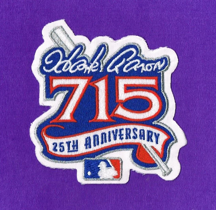 PARCHE ANIVERSARIO ATLANTA BRAVES HANK AARON 715 JONRONES Foto 1 de 1