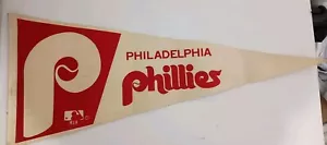 VINTAGE 1970's Philadelphia Phillies Full Size Inch Pennant, - Picture 1 of 5