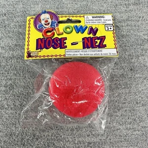 FORUM CLOWN NOSE - NEZ - Red Foam Circus Fancy Dress Up Halloween Costume Z3 - Picture 1 of 2