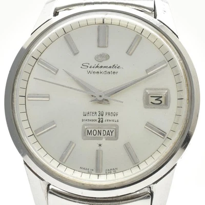 Винтажные автоматические мужские часы [Exc+5] SEIKO SEIKOMATIC Weekdater J13080 ЯПОНИЯ - Изображение 1 из 4