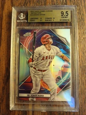 2022 Topps Chrome Cosmic Baseball Shohei Ohtani Cosmic Refractor #14 BGS 9.5 - Image 1 of 4