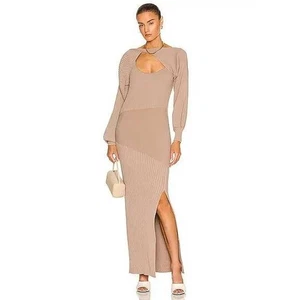 NICHOLAS Vestido Alixia Tejido Mixto Costilla Manga Larga Talla Mediana - Imagen 1 de 11