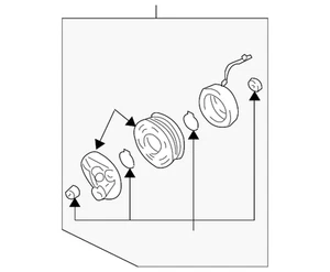 Genuine Mitsubishi Clutch & Pulley MR958859 - Bild 1 von 2