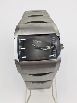 Reloj pulsera de acero Buffalo David Bitton de colección SIN PROBAR NOS para hombre  Foto 1 de 4