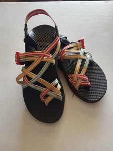 Chaco Womens Sandals Size US 5 Outdoor Hiking Adjustable Multicolor  - Picture 1 of 11